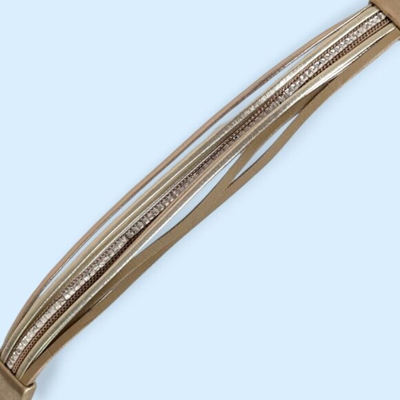(2/$20) Metallic Brown Multistrand Magnetic Bracelet - Picture 5 of 7
